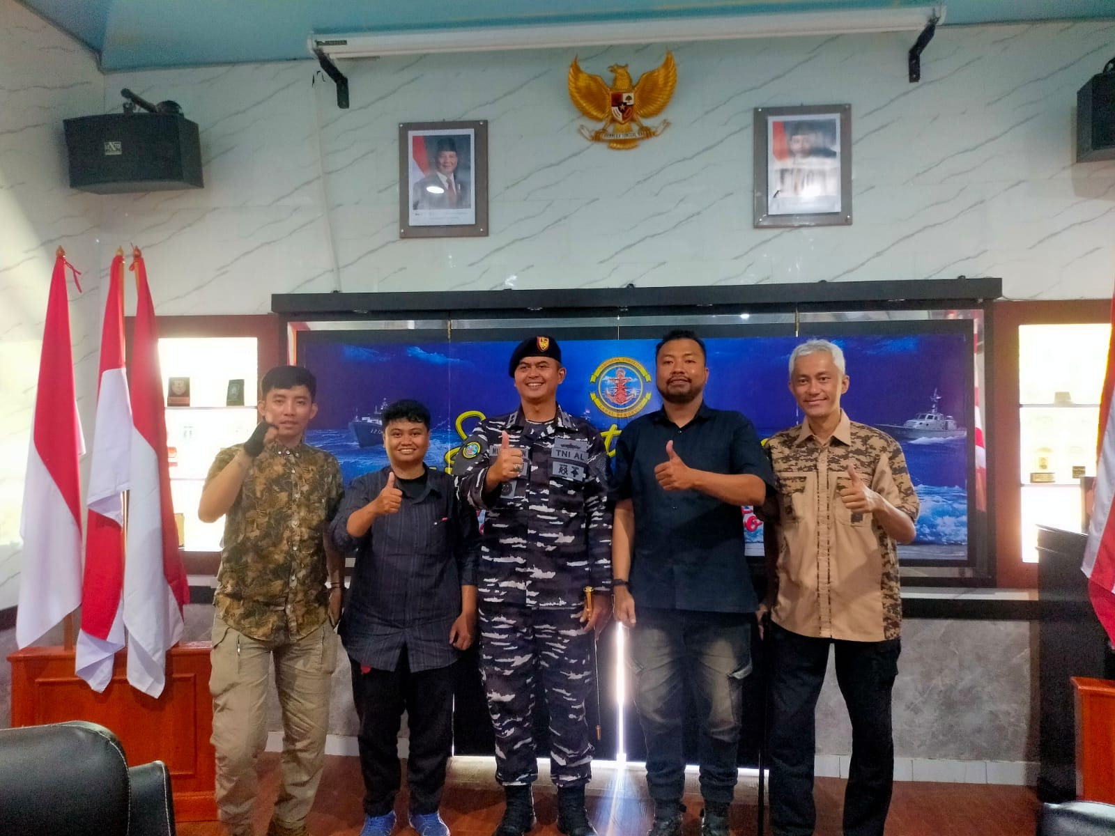 Danlanal Bengkulu Sambut Kedatangan Komunitas Persahabatan Berkebutuhan Khusus Tunarungu (PBK-TR) Sulawesi Tenggara