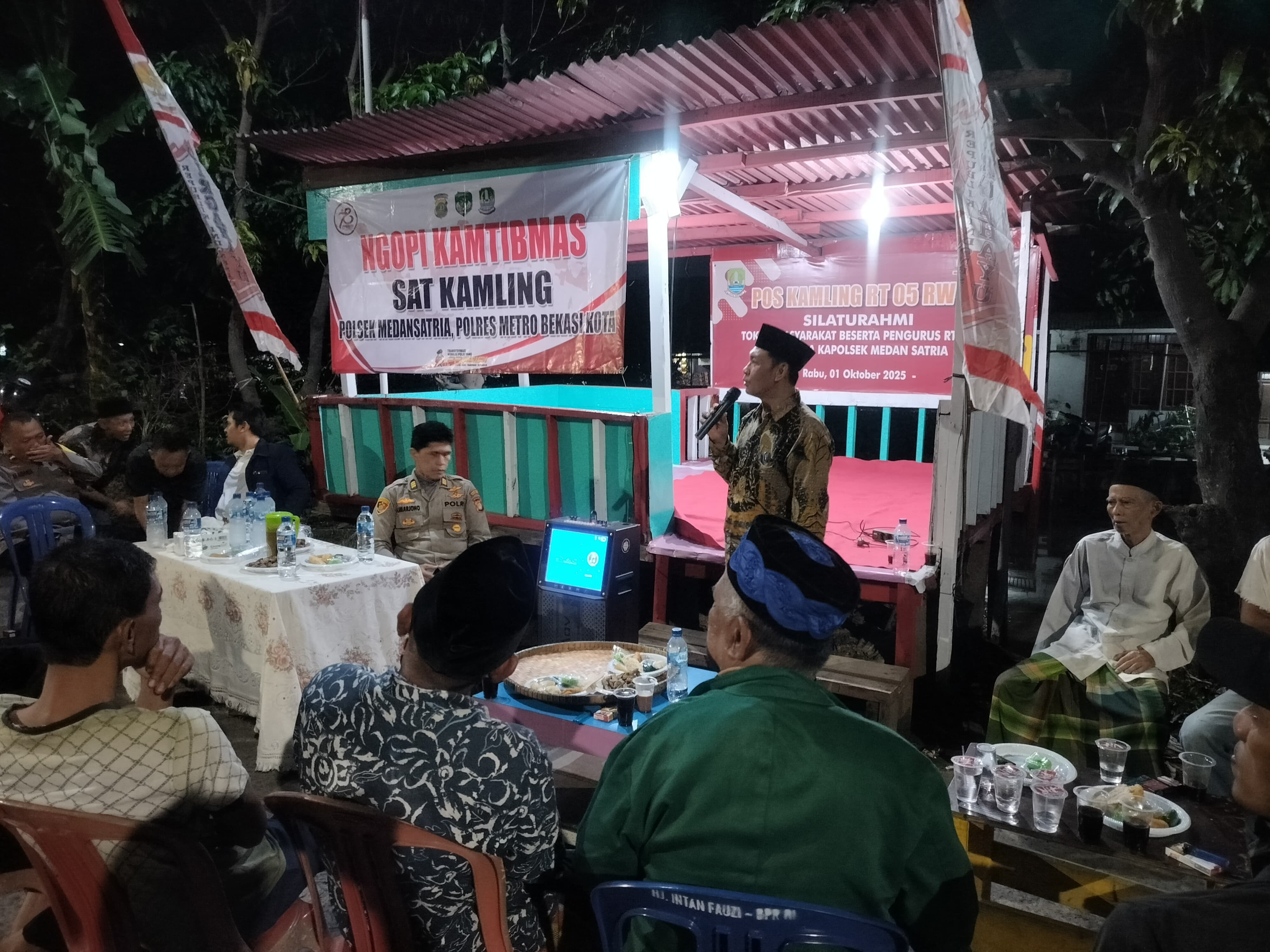 Polsek Medansatria Gelar Ngopi Kamtibmas untuk Jalin Sinergi dengan Warga