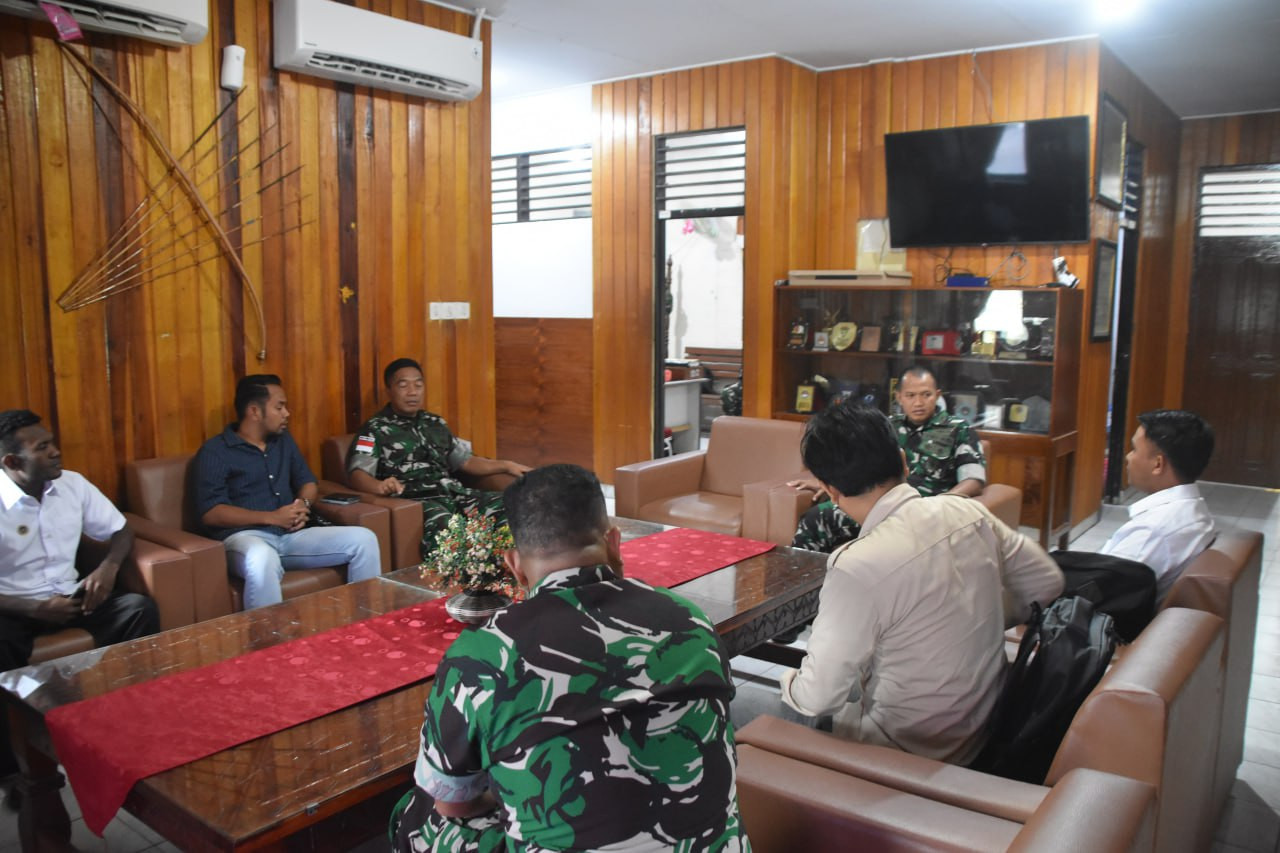 Dandim 1710/Mimika Terima Kunjungan Silaturahmi Kepala Koordinator SPPI Wilayah Papua Tengah Program MBG