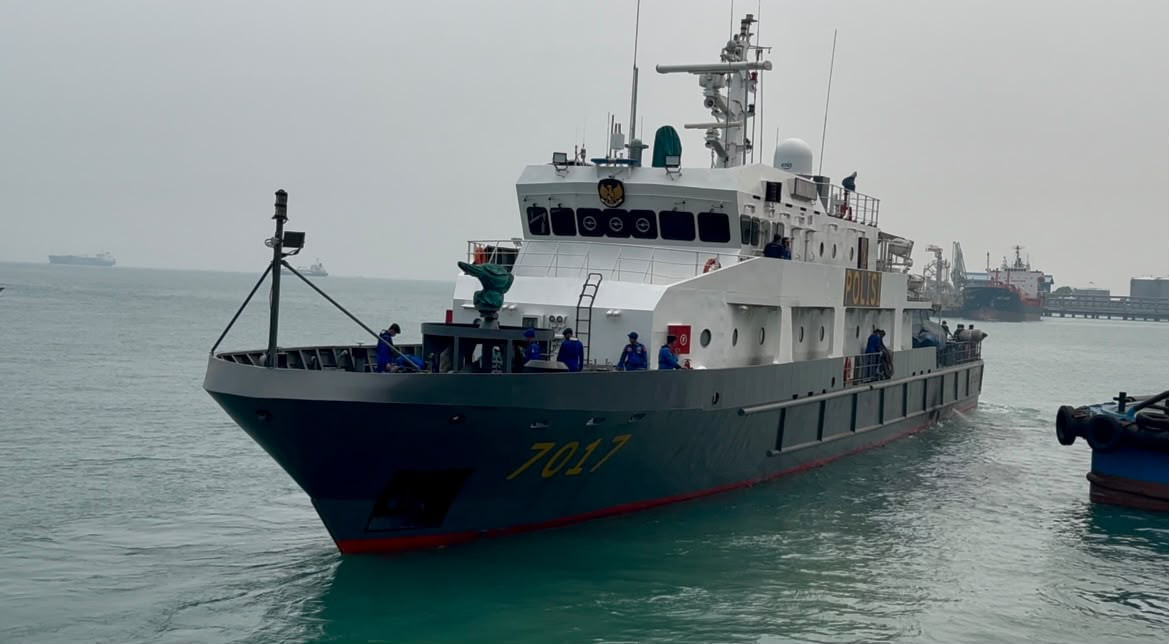 Hari Ketiga, KP Sanjaya-7017 Polri dan KN SAR Tetuka Terus Sisir Perairan Selat Sunda