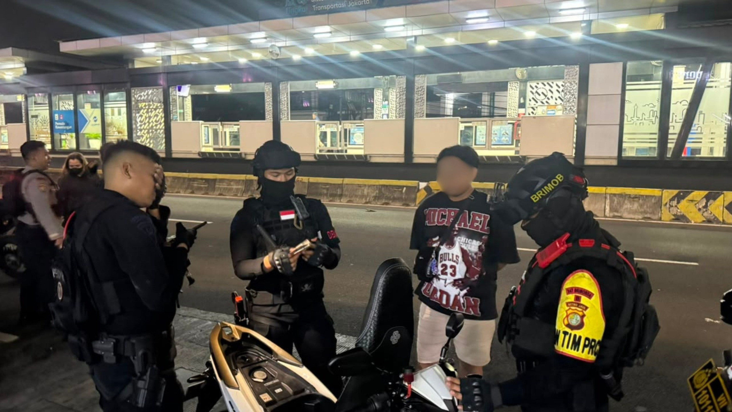 Brimob Polda Metro Jaya Respon Cepat Laporan Masyarakat, Balap Liar di Jakarta Timur Berhasil Dibubarkan