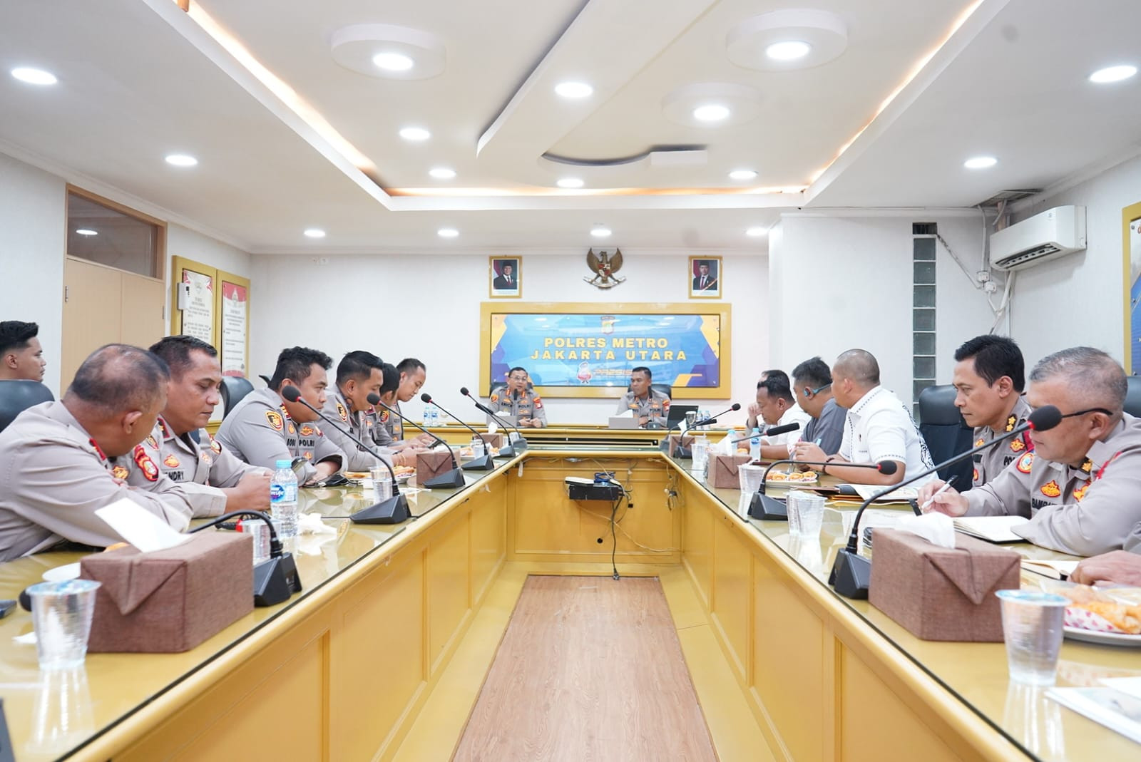 Wakapolres Metro Jakarta Utara Pimpin Rapat Persiapan Gerakan Pangan Murah