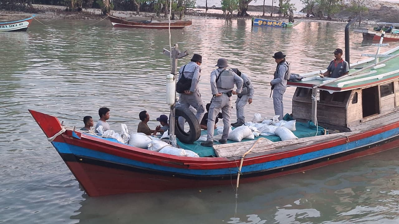 Bakamla RI Babel Bongkar Praktik Ilegal Kolektor Pasir Timah