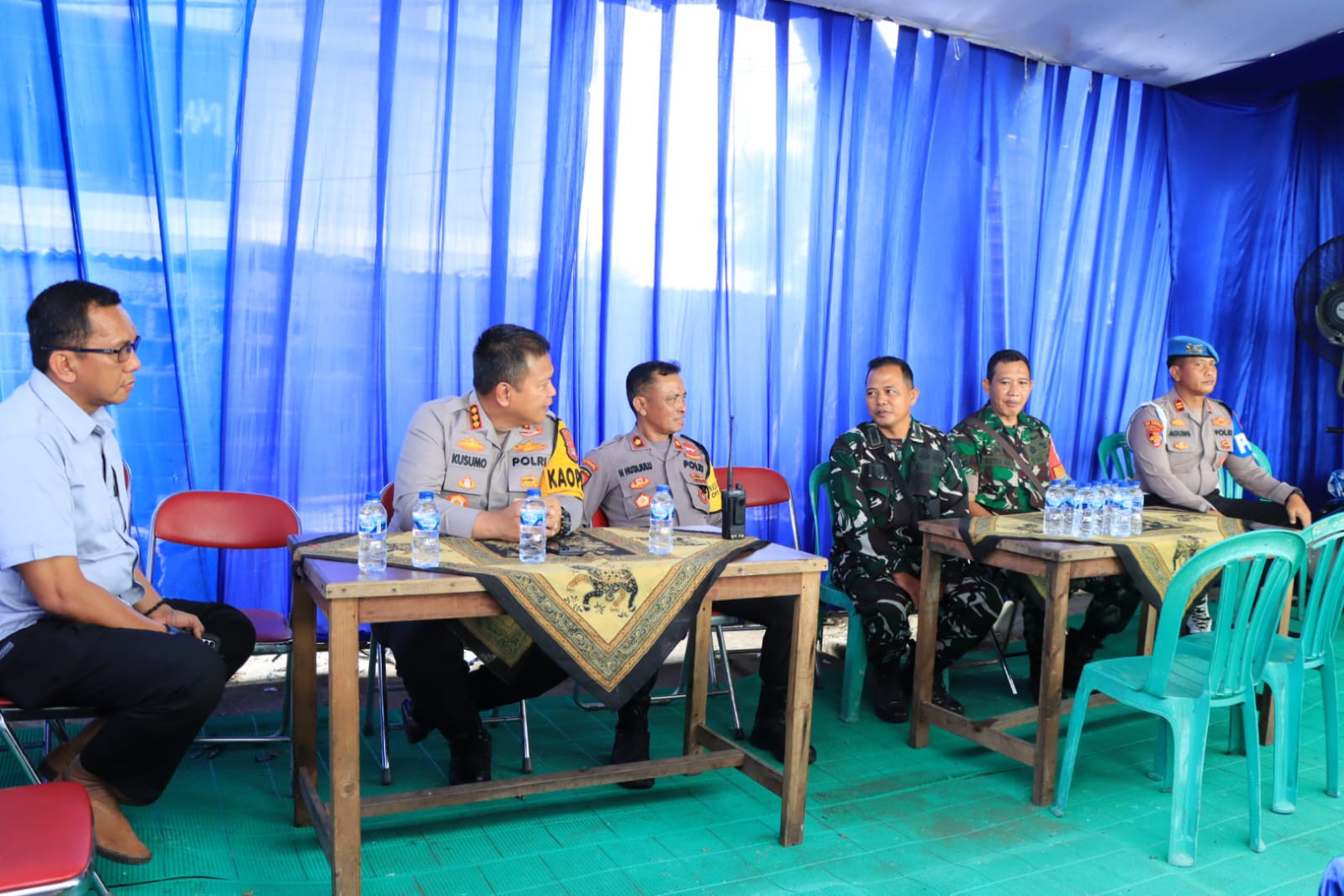 Kunjungan Kapolres Metro Bekasi Kota Pospam Pelayanan Sumber Artha