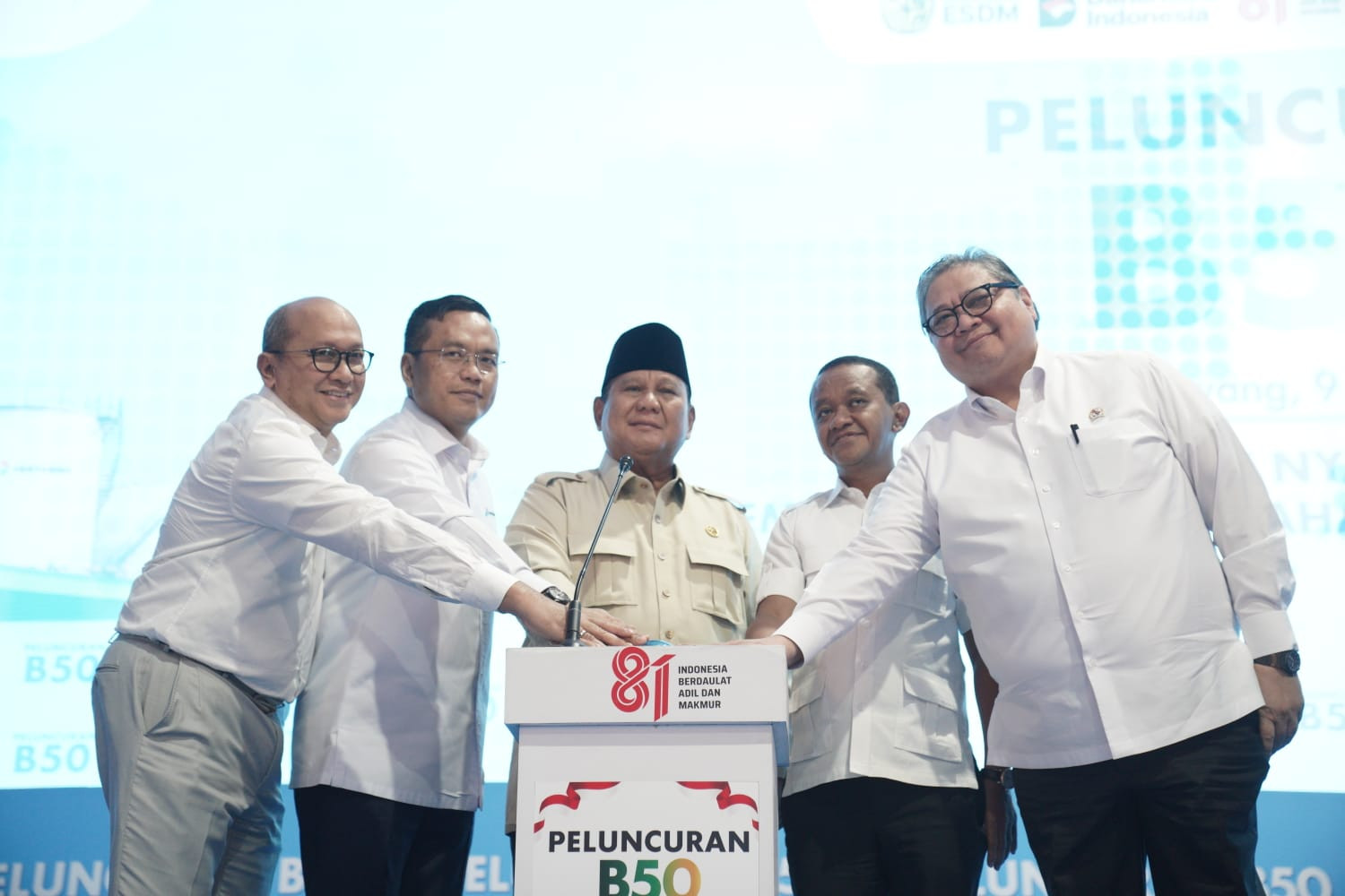 Resmikan Program Biodiesel B50, Prabowo Ingin Petani Jadi Pihak yang Paling Diuntungkan