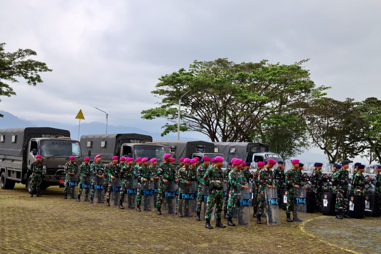Tetap Jaga Situasi Kondusif di Ambon, Kodaeral IX Laksanakan Apel Gelar Pasukan