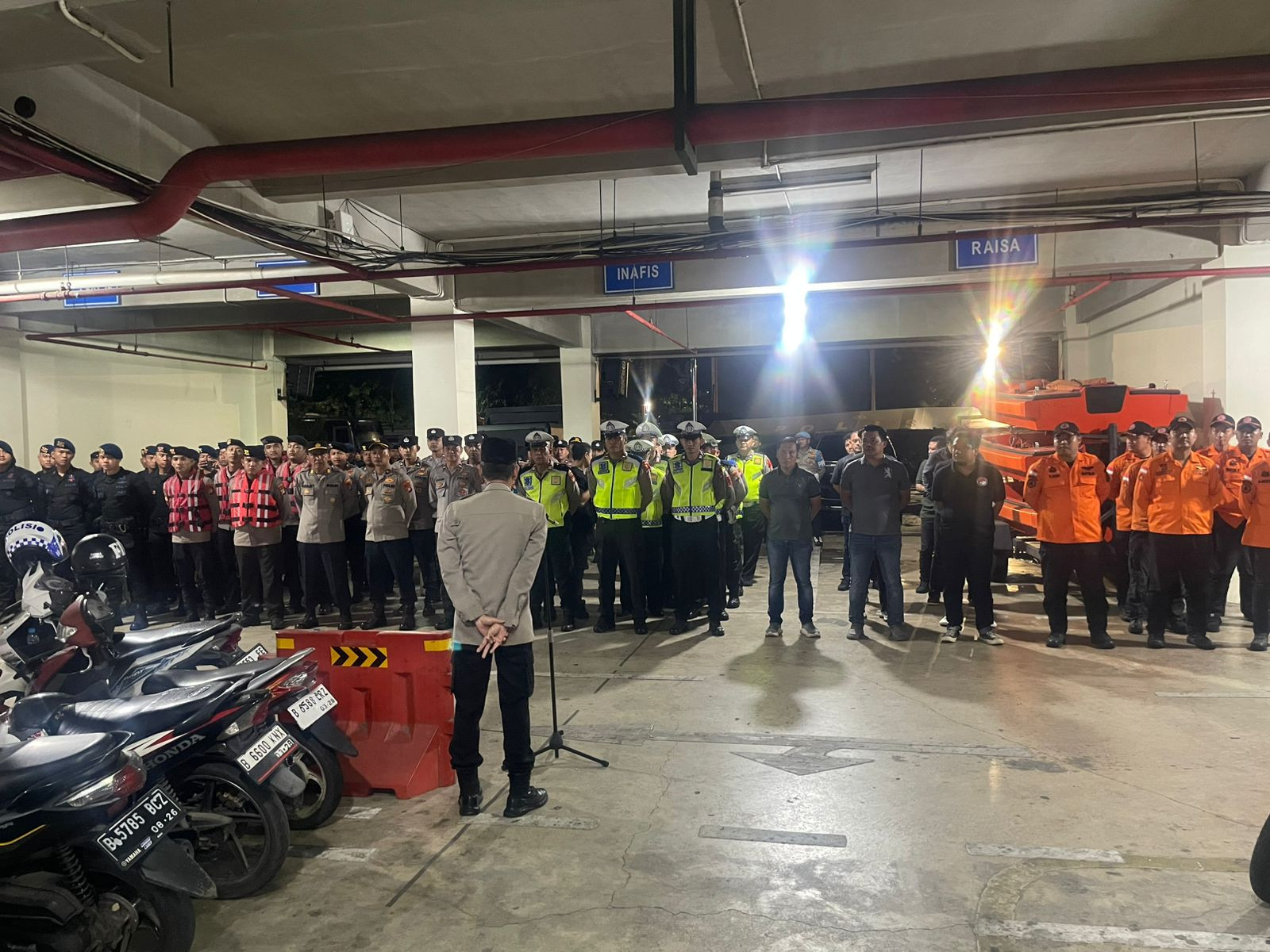 Kabag Ren Polres Metro Bekasi Kota Pimpin Apel Gabungan Siaga Bencana