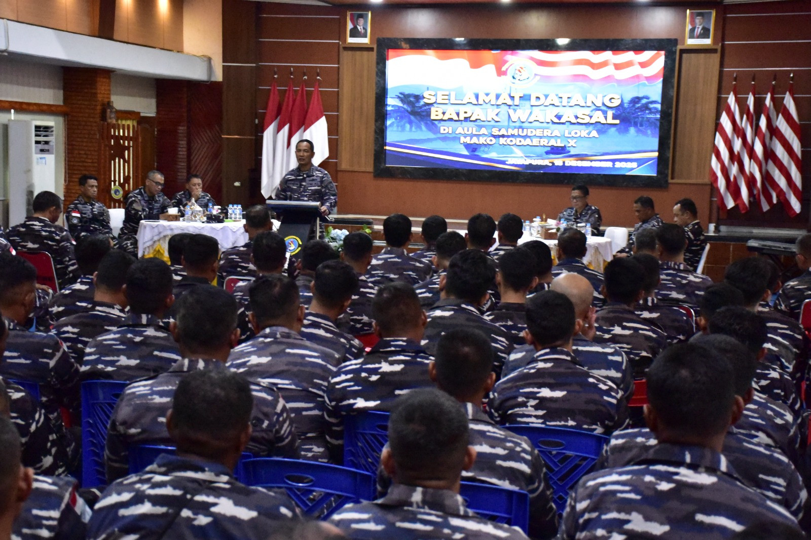 Wakasal Tinjau Fasilitas Strategis Kodaeral X, Perkuat Kesiapan TNI AL Diujung Timur NKRI