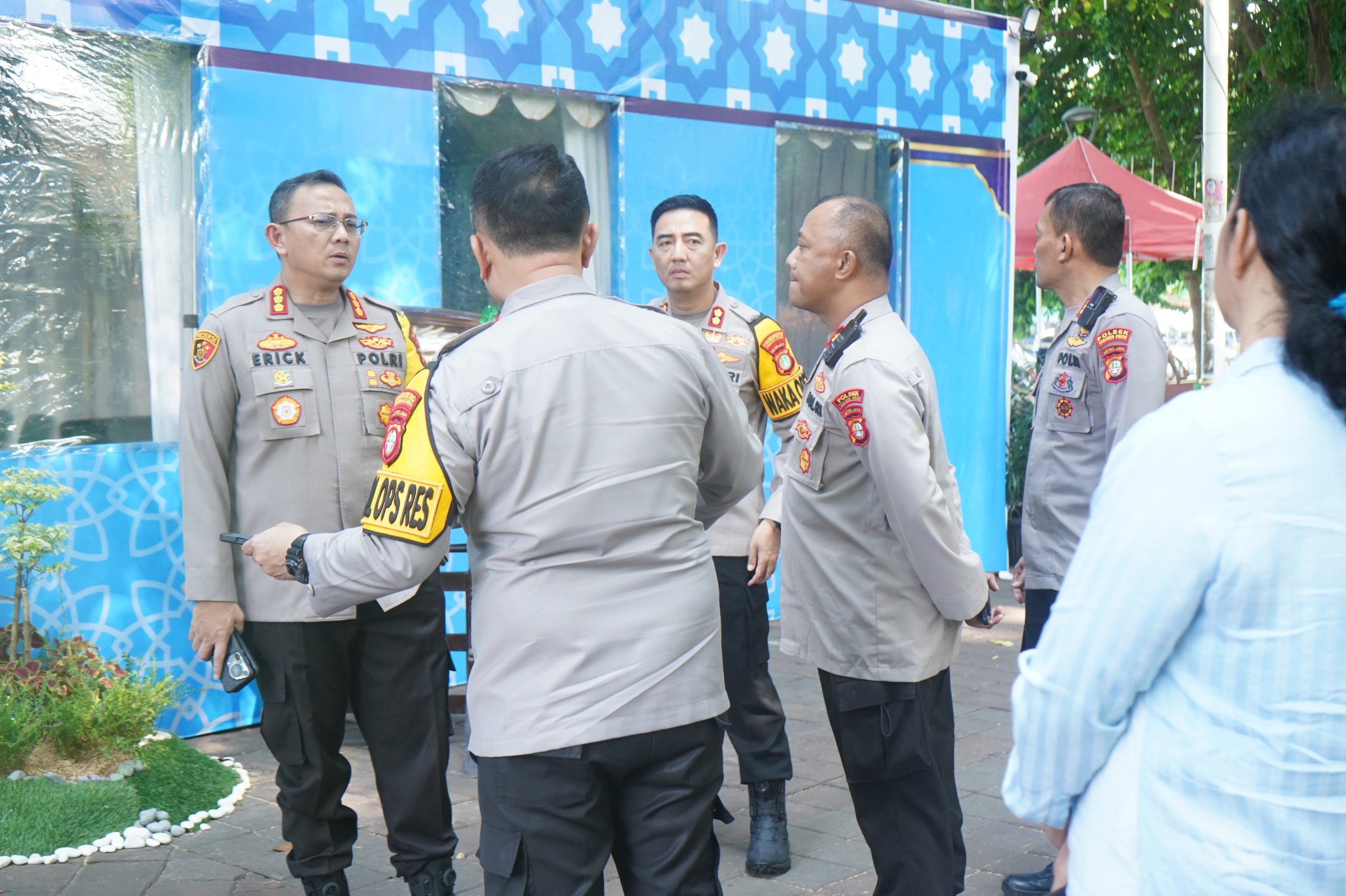 Kapolres Metro Jakarta Utara Cek Kesiapan Pospam Idul Fitri di Danau Sunter