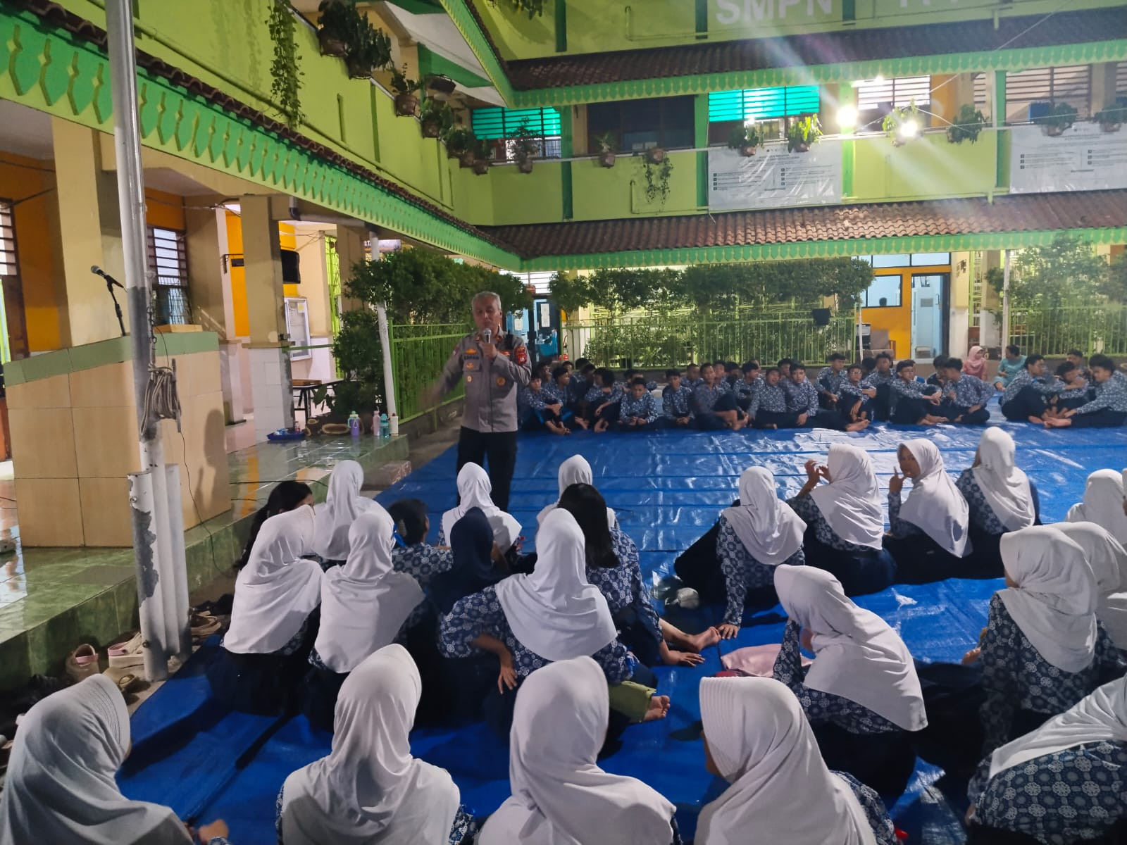 Polsek Koja Bekali Pelajar SMPN 114 Jakarta Materi Kepemimpinan, Dukung Program Jaga Jakarta