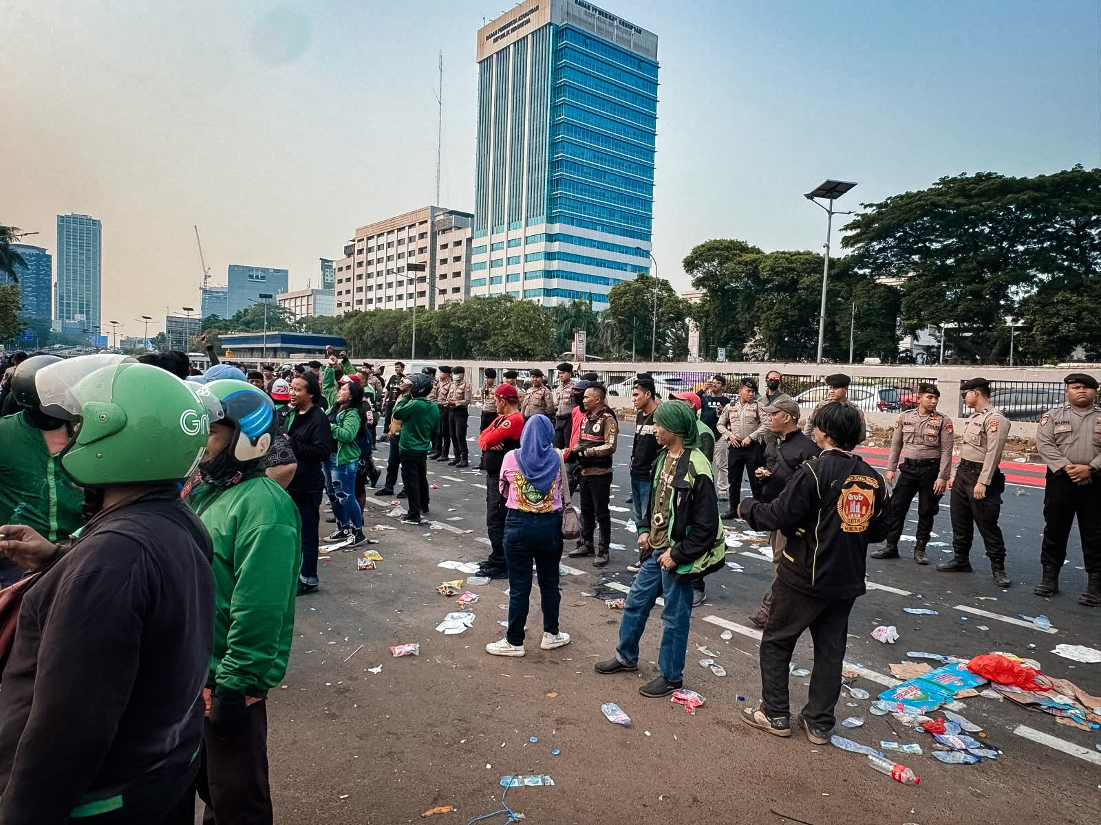 Aspirasi Disampaikan dengan Tertib, Polda Metro Jaya Apresiasi Massa Ojol
