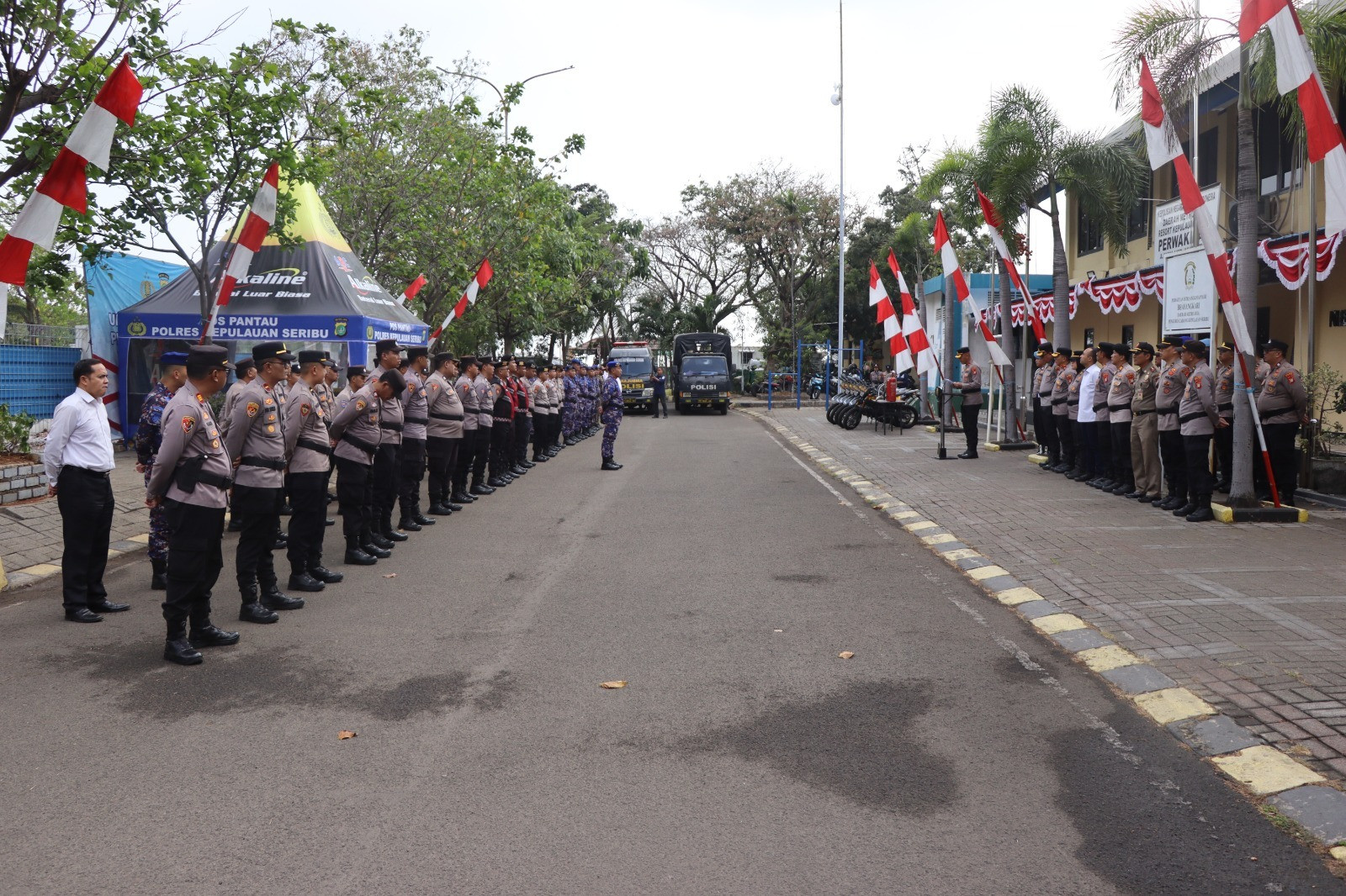 Antisipasi Kemarau Panjang, Polres Kepulauan Seribu Gelar Apel Kesiapsiagaan Bencana 2026