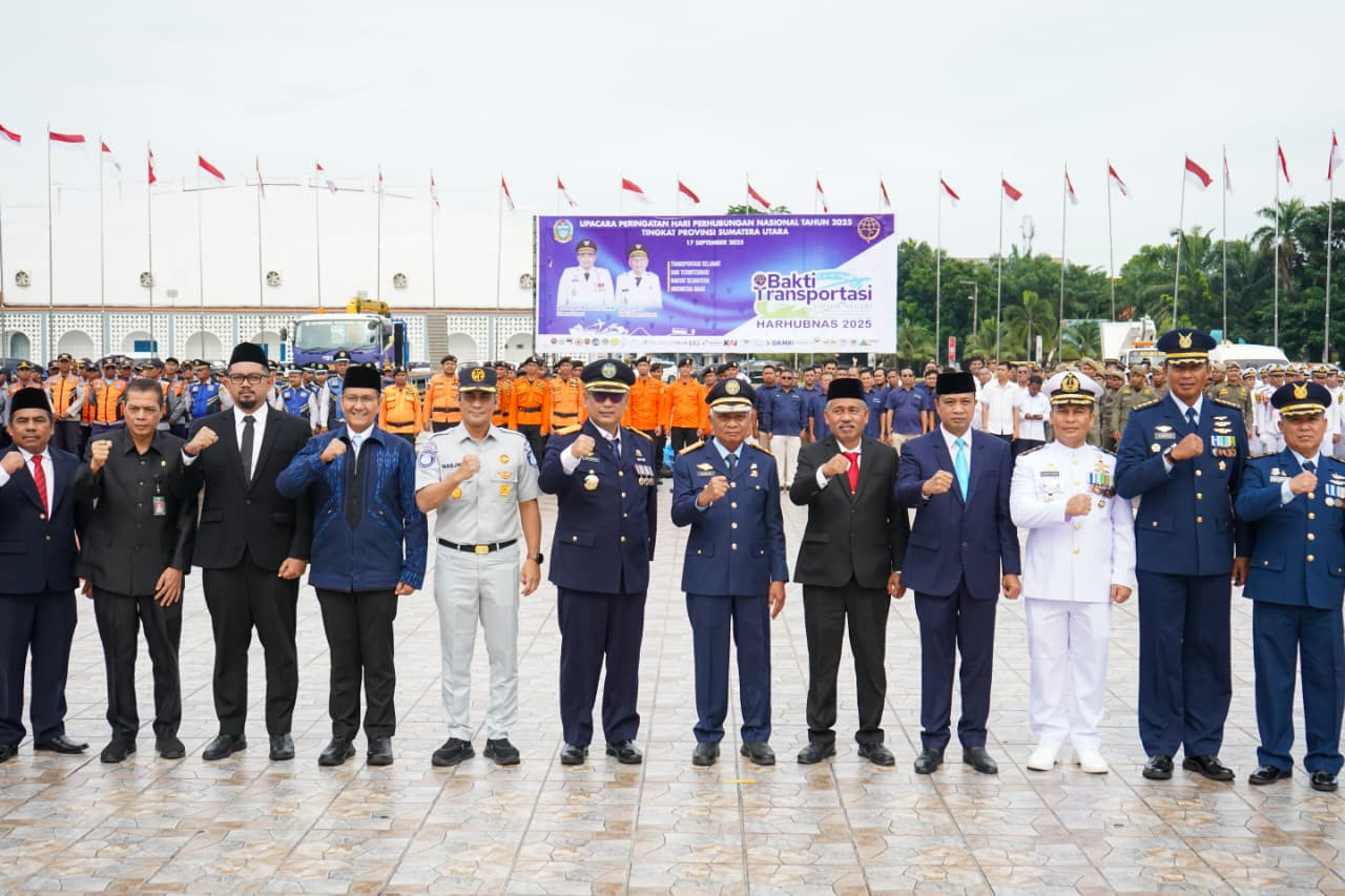 Asops Dankodaeral I Hadiri Upacara Hari Perhubungan Nasional Tingkat Sumatera Utara