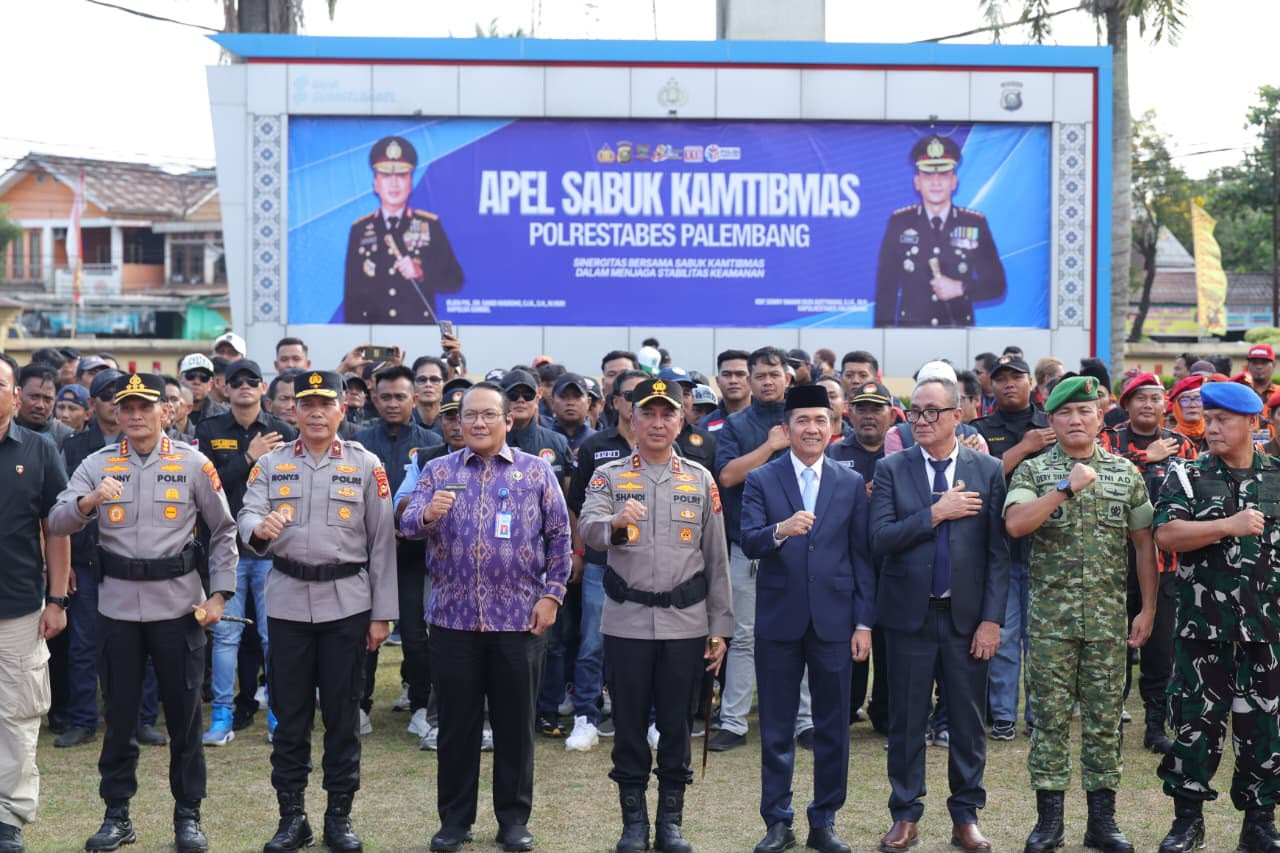 Pimpin Apel Sabuk Kamtibmas, Kapolda Sumsel Ajak Masyarakat Perkuat Persatuan dan Tolak Provokasi Pemecah Belah