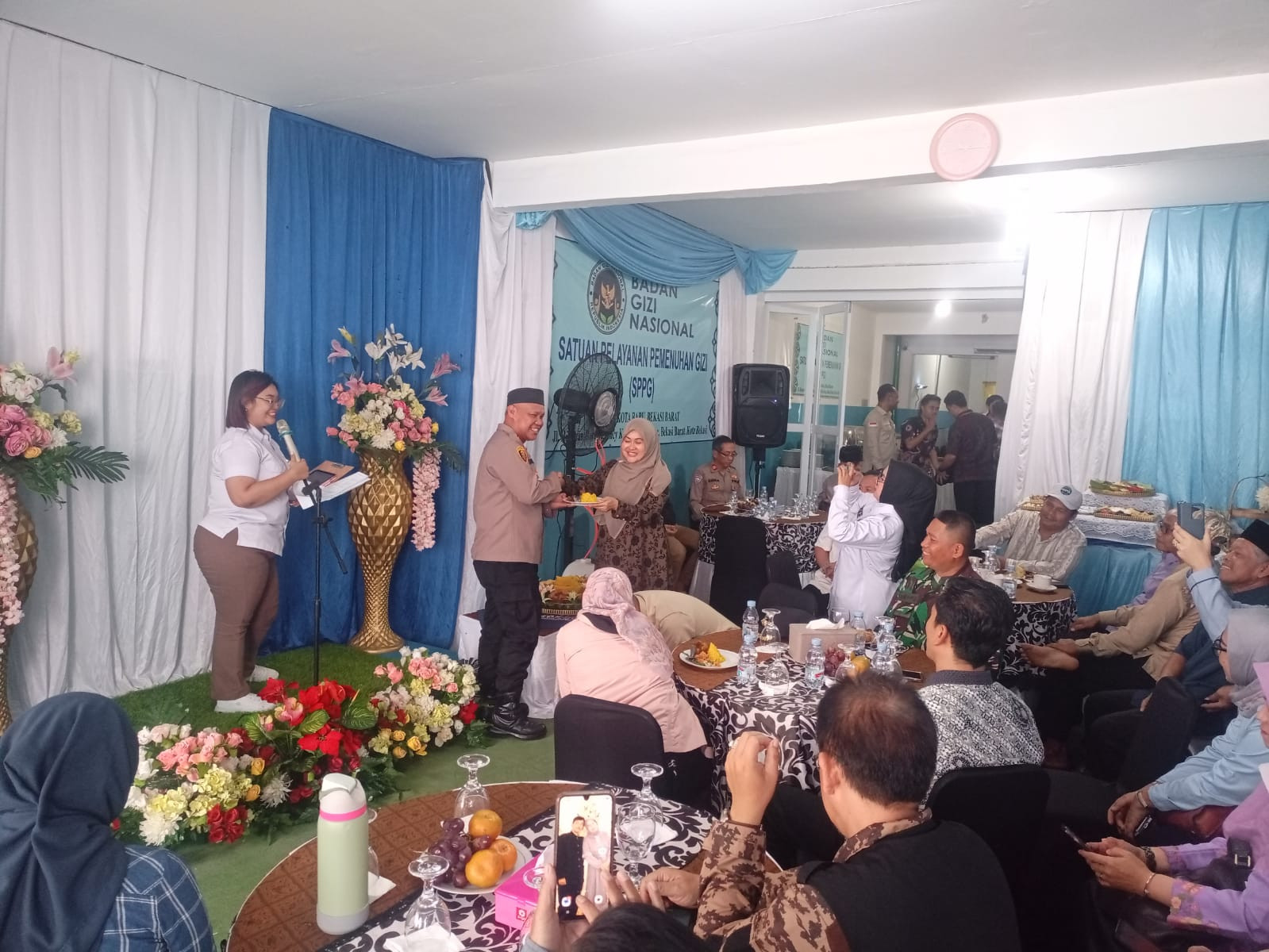 Kapolsek Bekasi Barat Hadiri Peresmian Dapur MBG di Kotabaru
