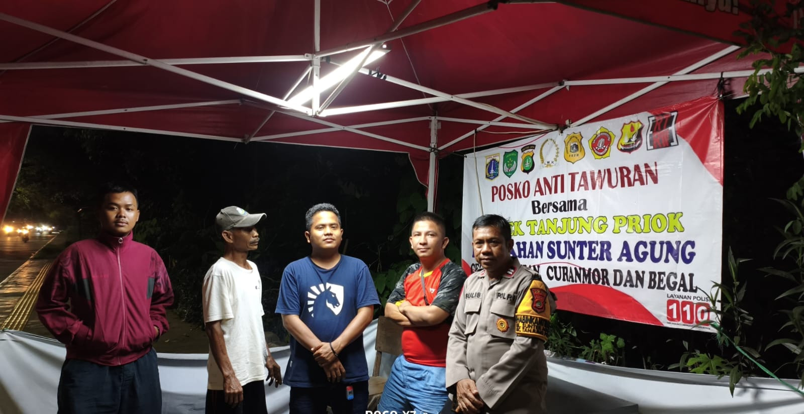 Polsek Tanjung Priok Perkuat Pencegahan Tawuran Lewat Kunjungan ke Posko Anti Tawuran
