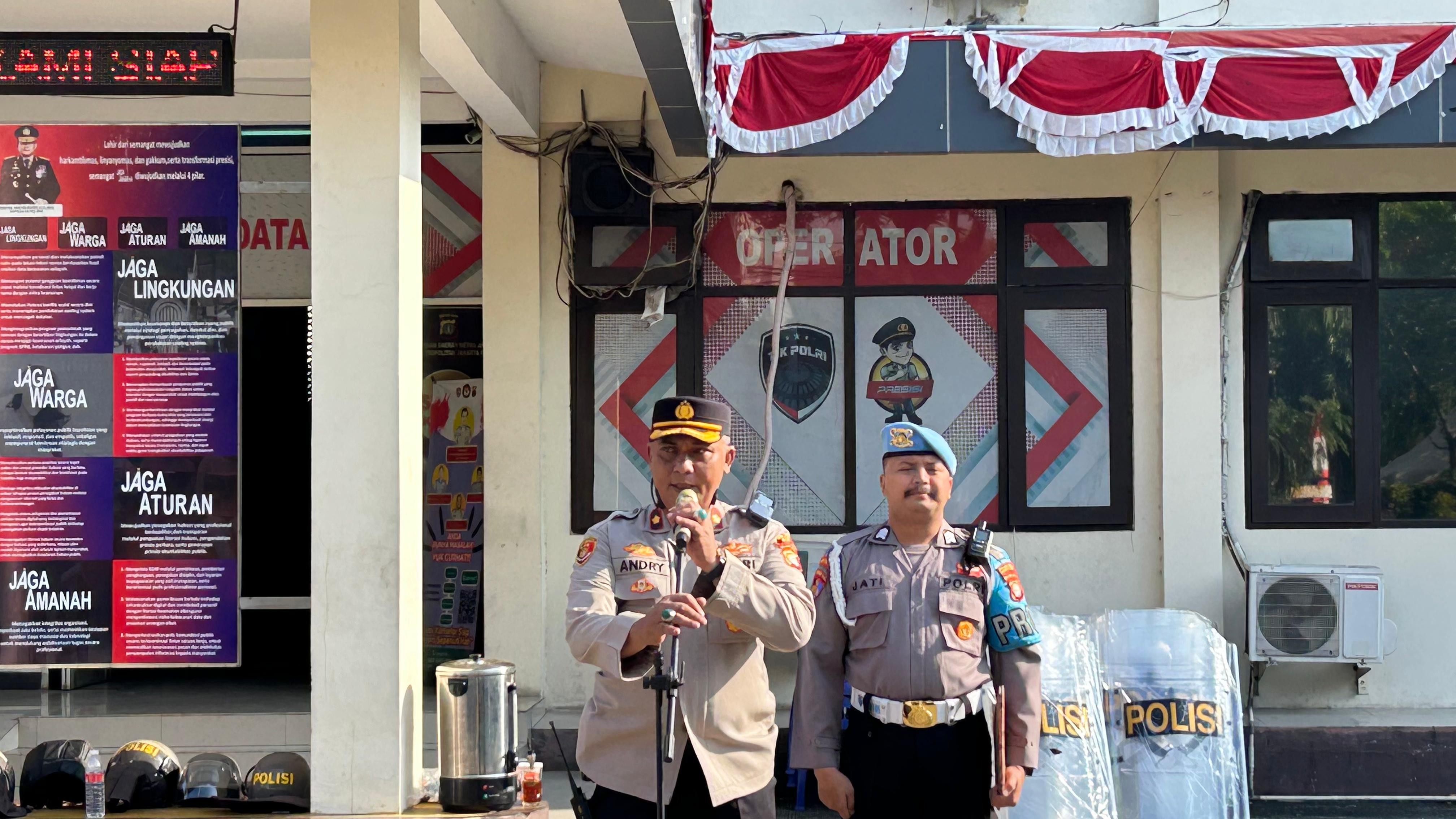 Polsek Koja Gelar Apel Pagi Dukung Program Jaga Jakarta