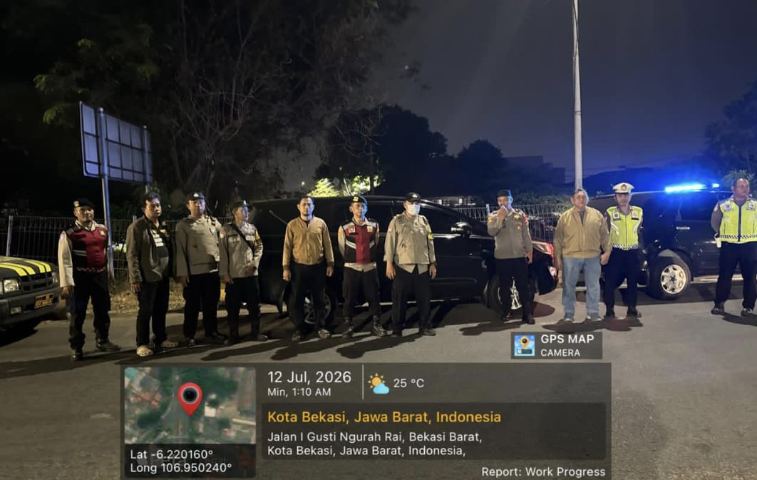 Jaga Jakarta On The Spot, Kapolsek Bekasi Barat Pimpin KRYD dan Razia Stasioner Cegah Tawuran