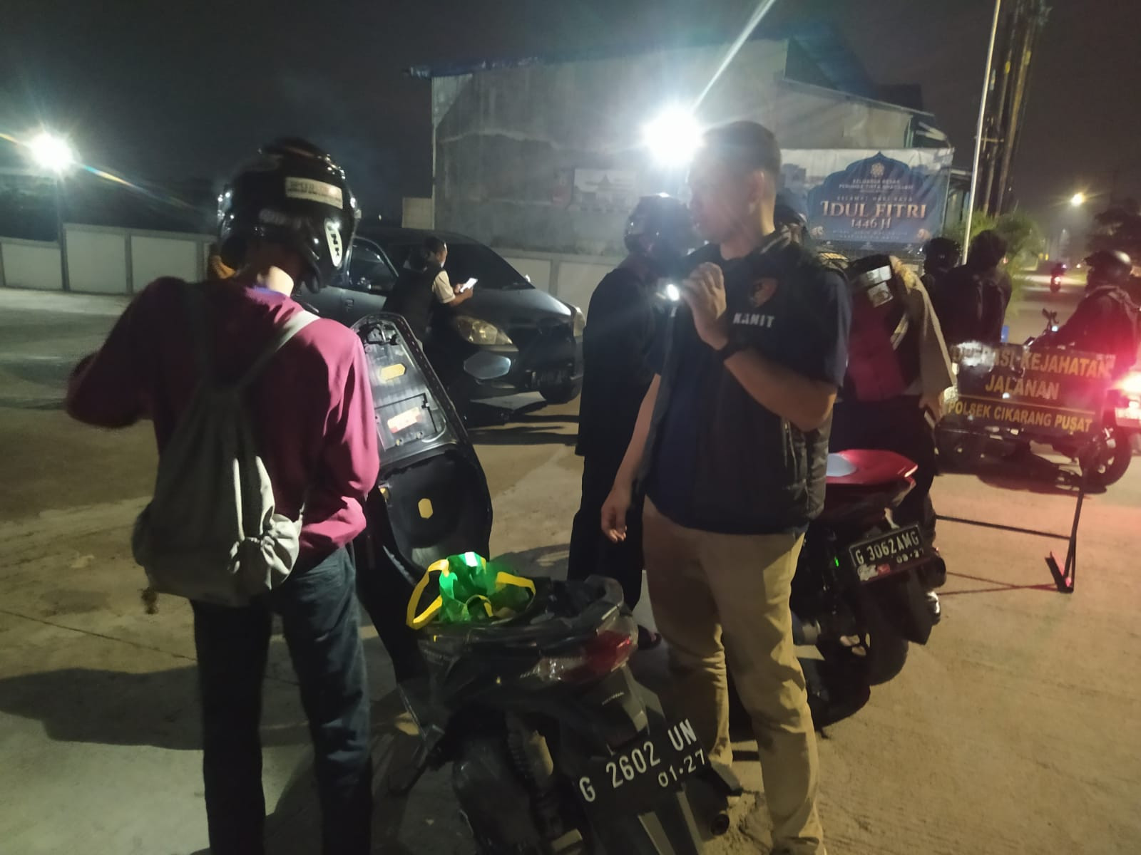 Polsek Cikarang Pusat Gelar Operasi Kejahatan Jalanan Antisipasi 3C