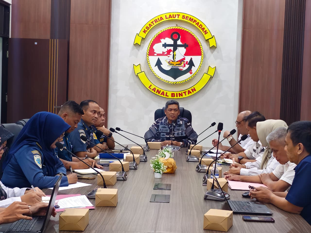 Lanal Bintan Selenggarakan Rapat Koordinasi Percepatan Pensertipikatan BMN Berupa Tanah Tahun 2025