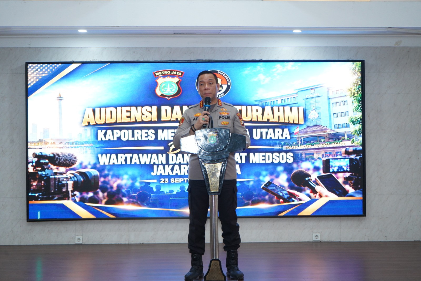 Kapolres Jakut Ajak Wartawan dan Pegiat Medsos Bersinergi Jaga Kondusivitas Jakarta Utara