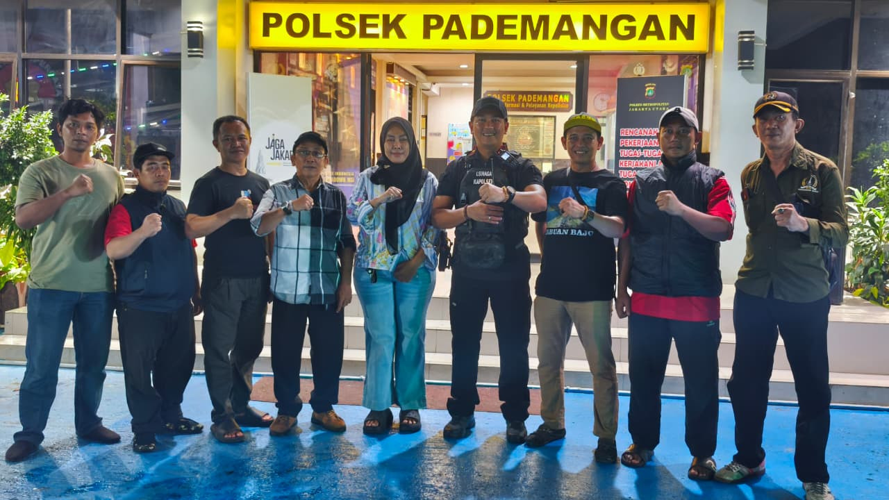 Polsek Pademangan Gelar Apel dan Patroli KRYD Bersama Masyarakat, Antisipasi Tawuran dan Balap Liar