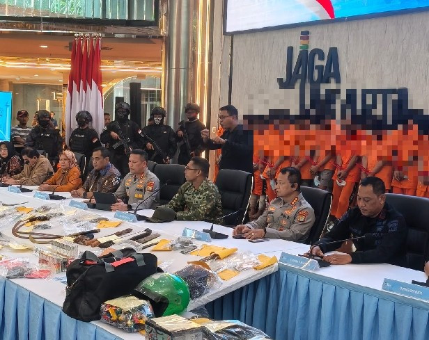 Polda Metro Jaya Ungkap 127 Kasus Kejahatan Jalanan, 173 Tersangka Ditangkap