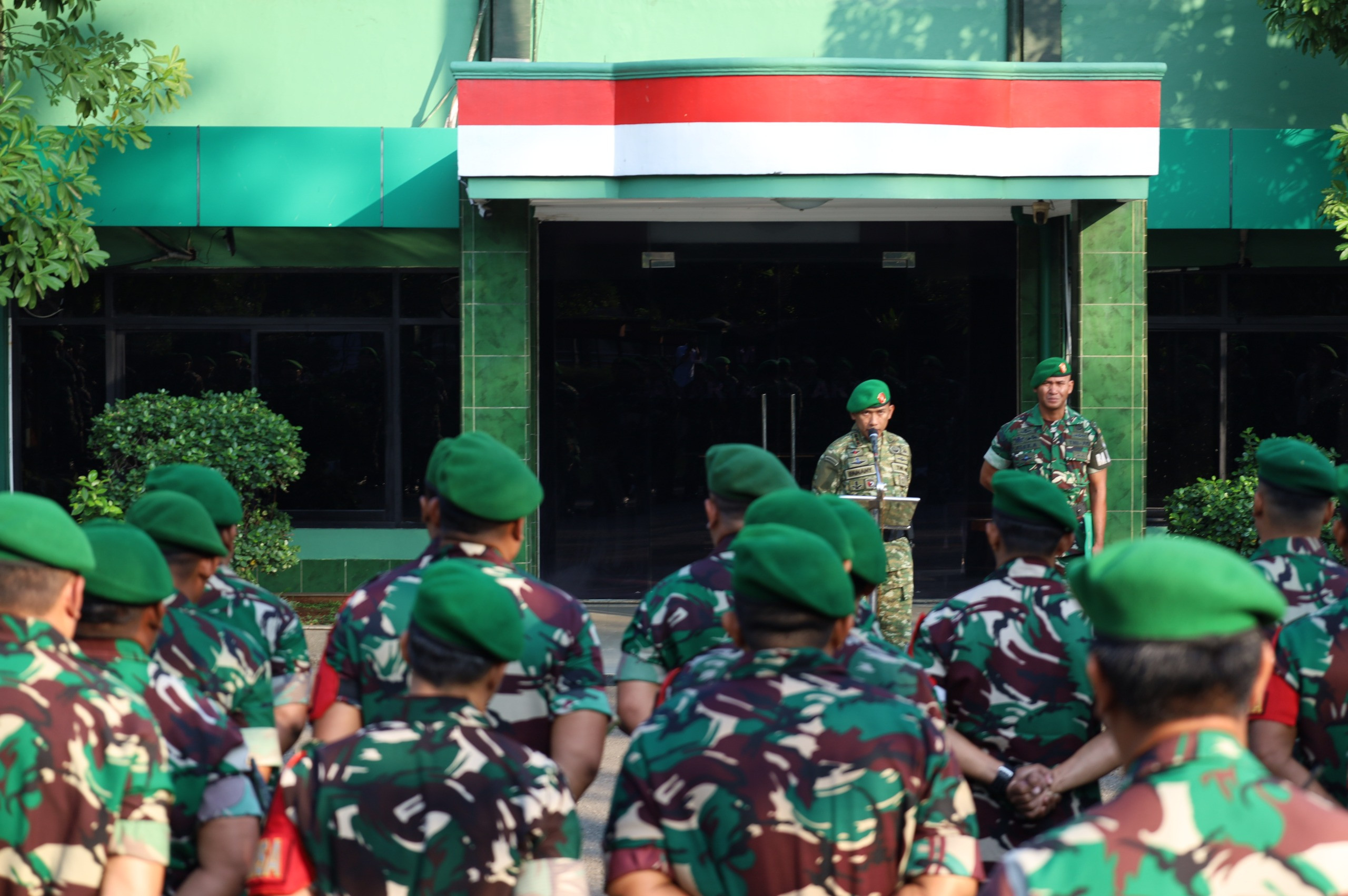 Apel Siaga Dilanjutkan Pengarahan Komandan Kodim 0502 Jakarta Utara