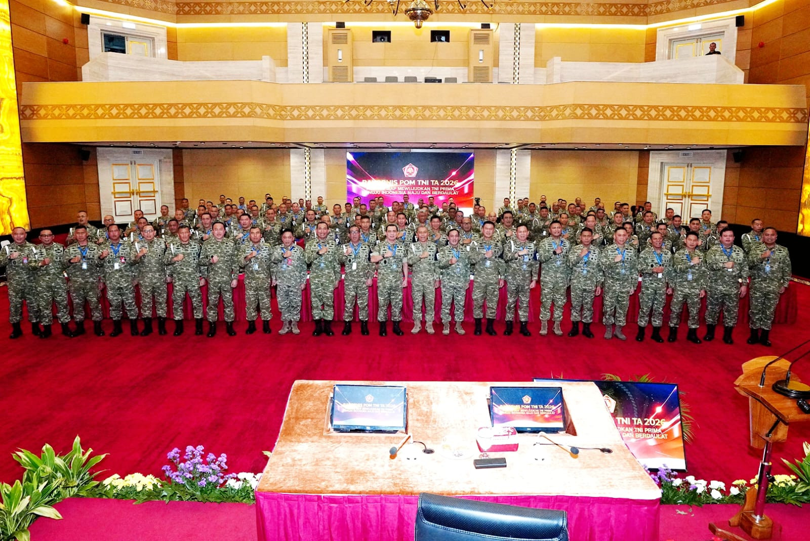 Danpuspom TNI Buka Rakornis POM 2026, Perkuat Profesionalisme POM TNI Hadapi Ancaman Kompleks