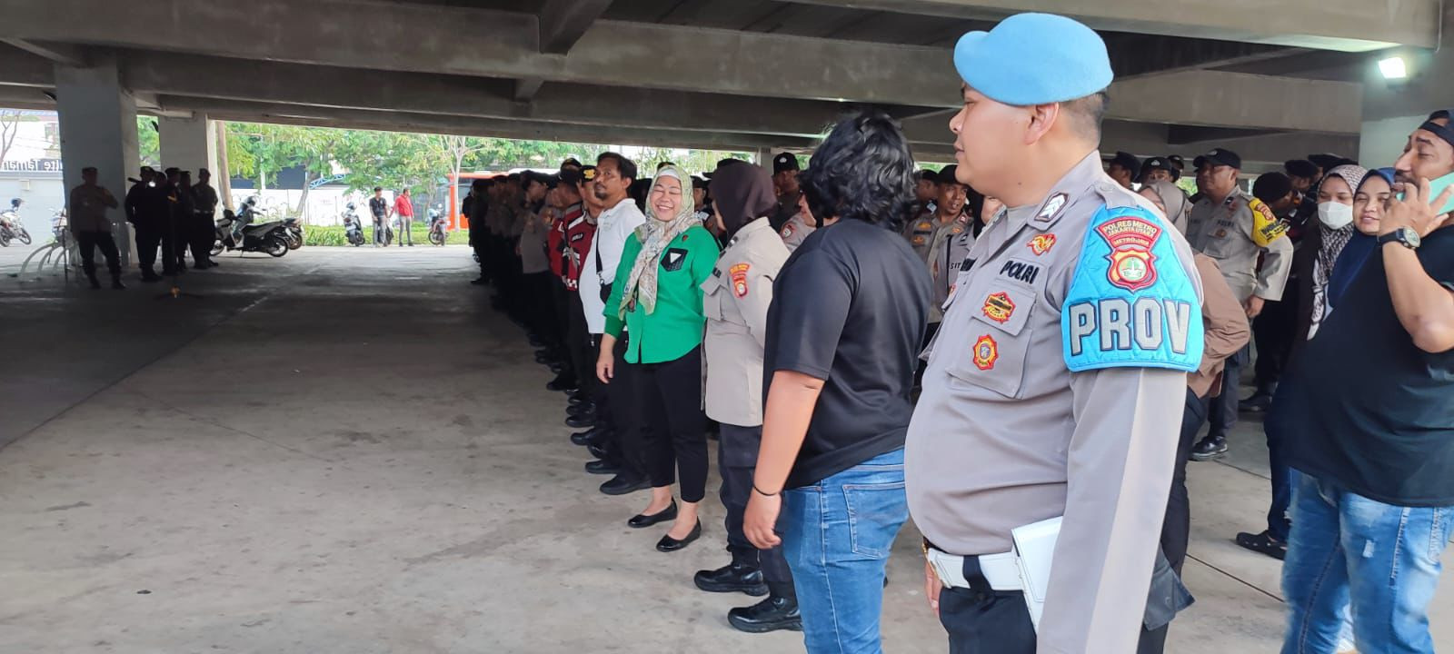 Polres Metro Jakut Gelar Apel Konsolidasi Pengamanan Tabligh Akbar BPPKB Banten Digelar di JIS