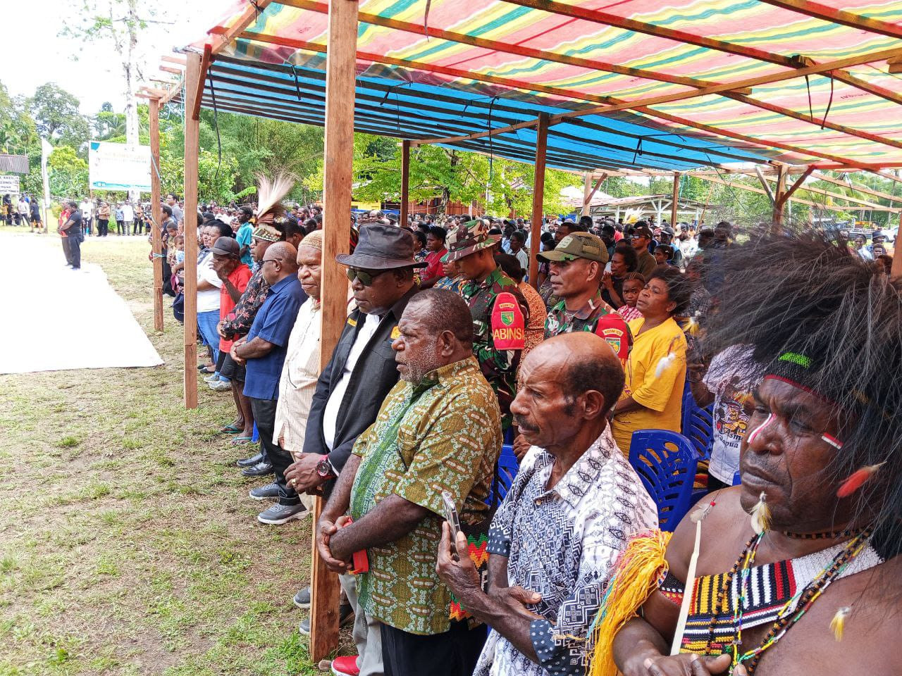 Agar Berjalan Dengan Aman dan Khidmat, Babinsa Koramil Agimuga Hadiri Sekaligus Amankan Jalannya Ibadah Rekonsiliasi Umat Katolik
