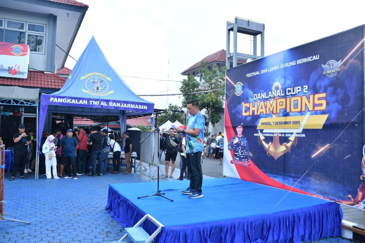 Danlanal Cup II 2025, Lomba Burung Berkicau Meriahkan Hari Armada RI dsn HUT Ke-29 Lanal Banjarmasin