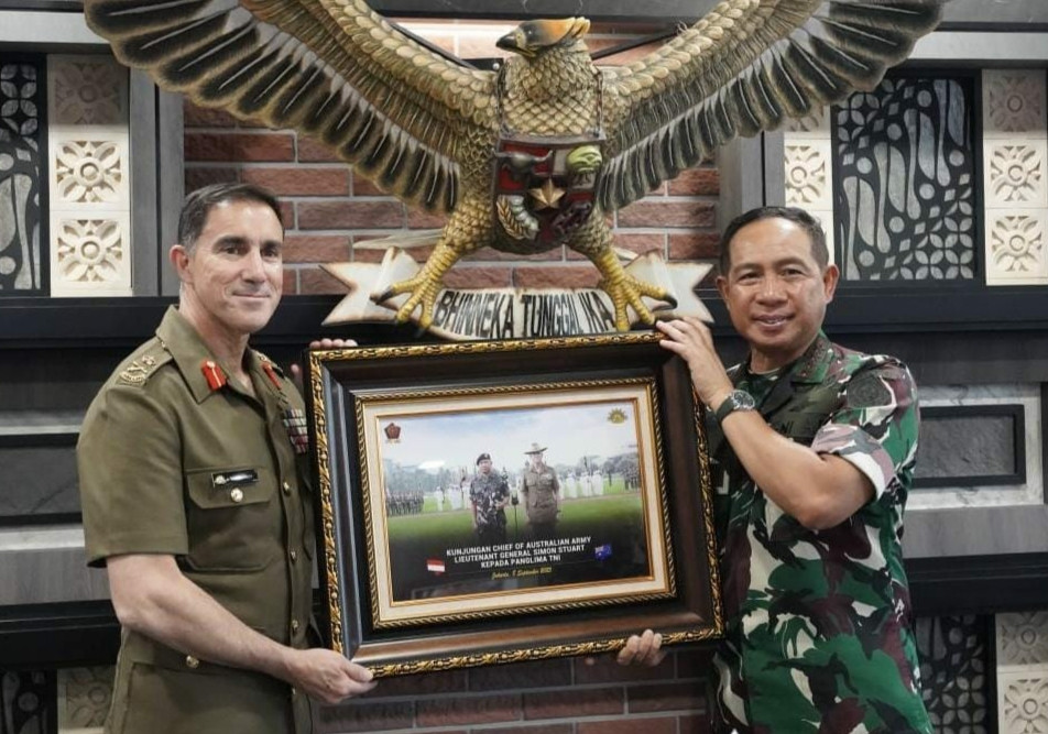 Perkuat Kerja Sama Militer di Kawasan Indo-Pasifik, Panglima TNI Terima Kunjungan Kehormatan Kasad Australia