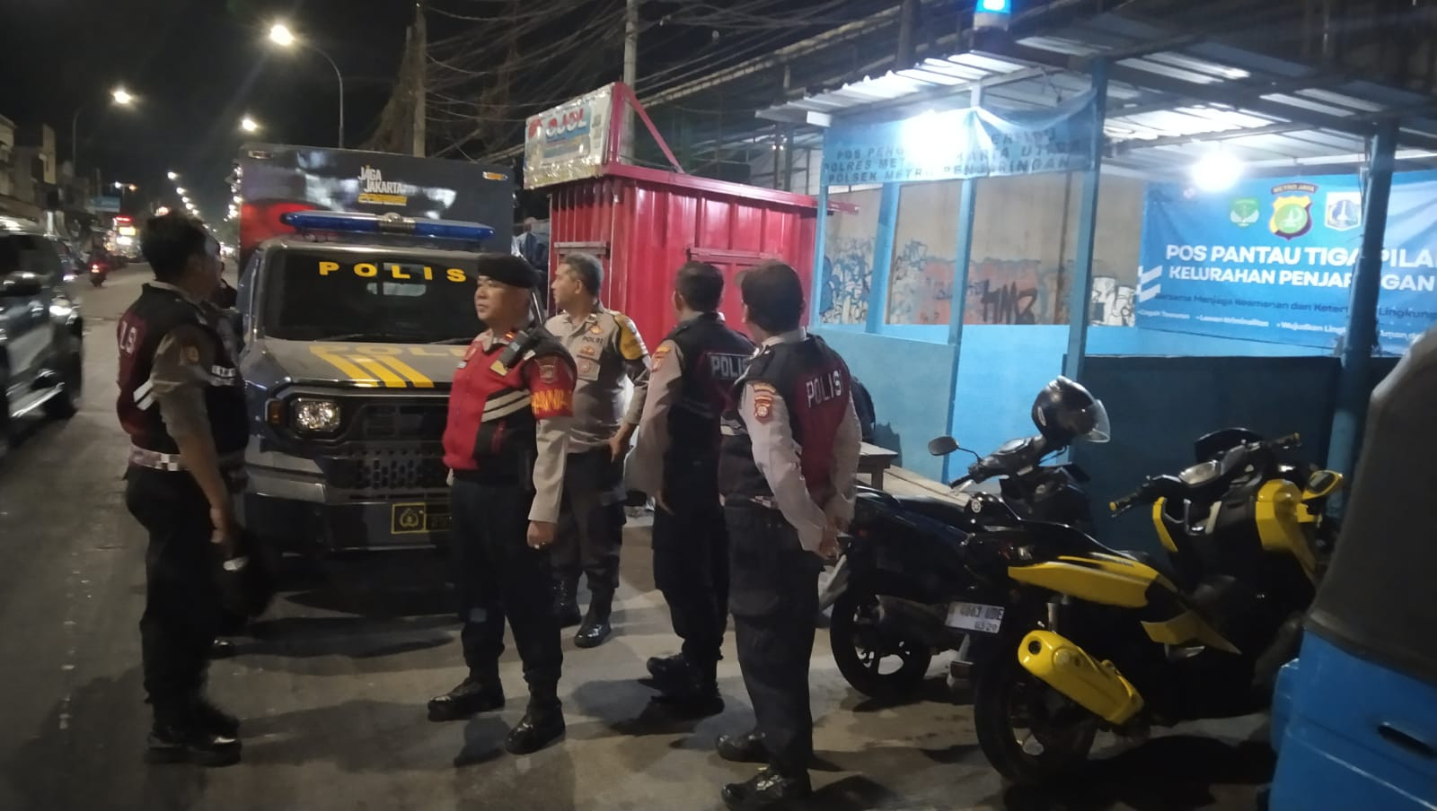 Polsek Metro Penjaringan Gelar Patroli KRYD, Tiga Motor Tanpa Surat Diamankan