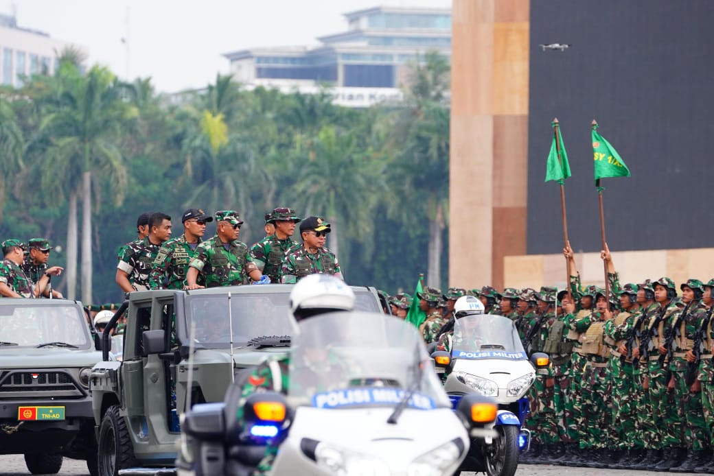 Panglima TNI Tinjau Geladi Kotor HUT Ke-80 TNI Tahun 2025