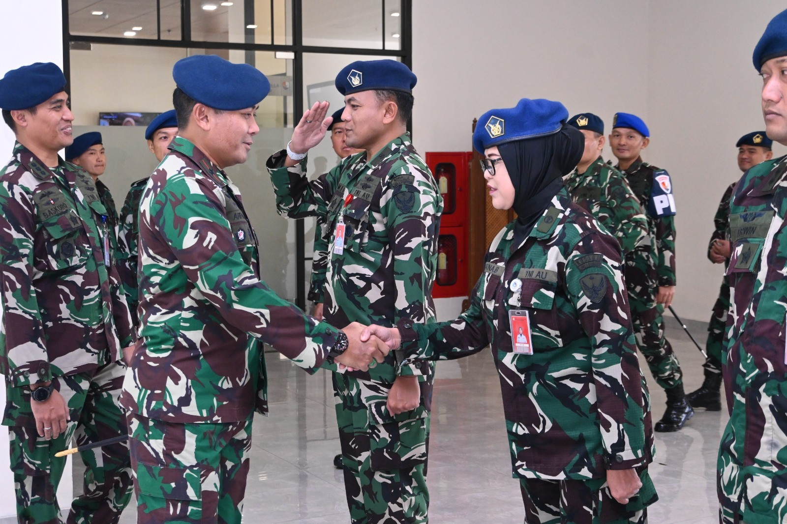 Komandan Lanud Sultan Hasanuddin Pimpin Laporan Korps Kenaikan Pangkat 21 Perwira